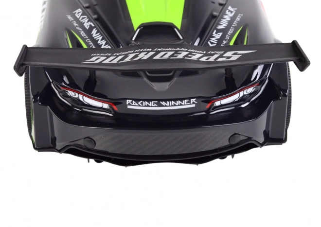 Large Remote Control Sports Car Green and Black