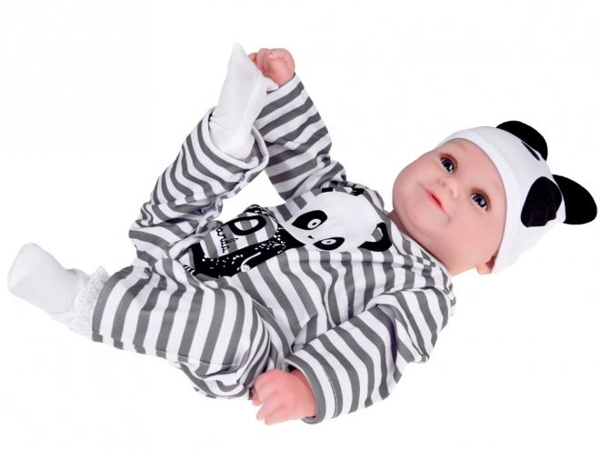 Charming Boy Doll in Panda Outfit