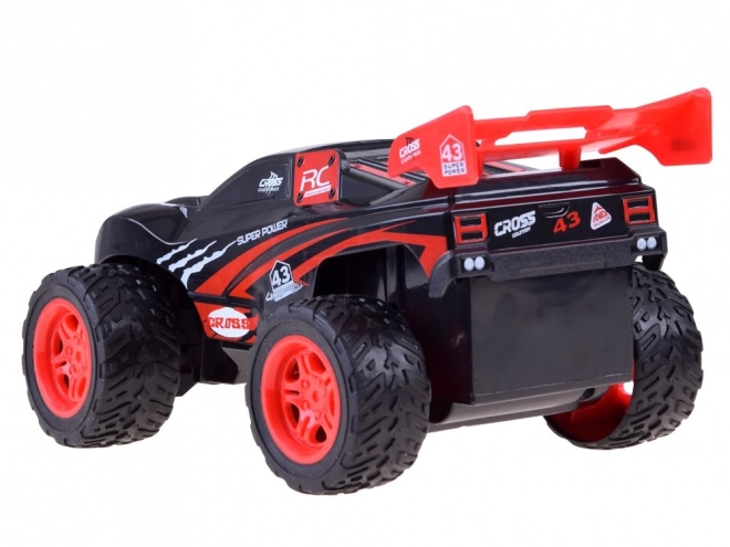 Remote Control Cross Country Racing Car with Steering Wheel Controller – red