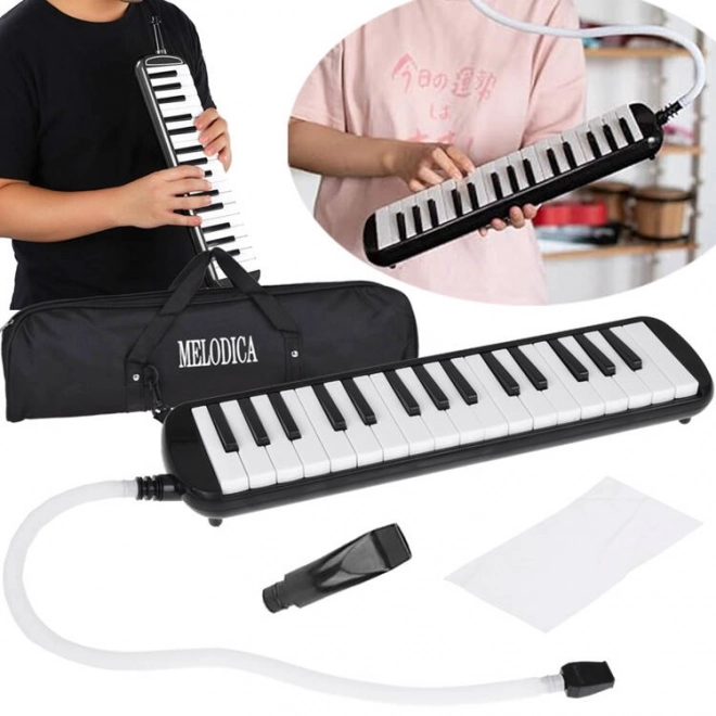 Musical Instrument 32-Key Melodica with Case