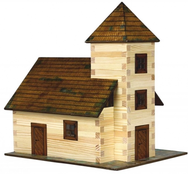 Wooden Church Model Building Kit