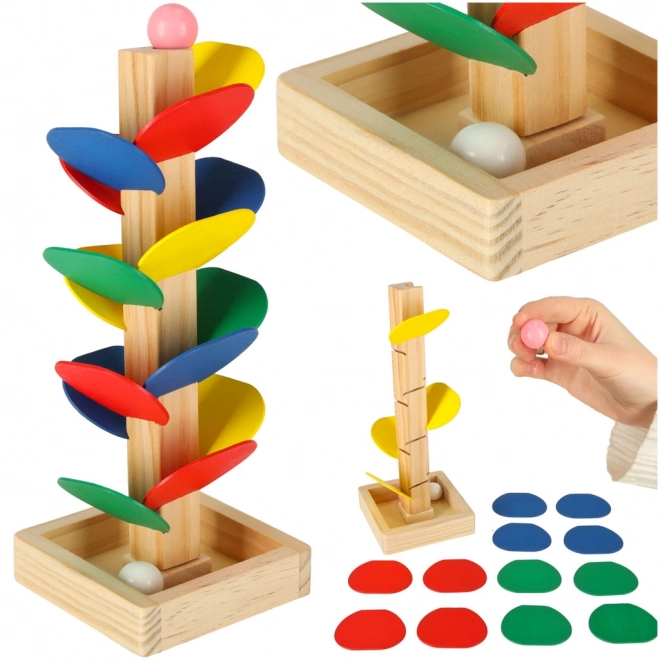 Educational Wooden Marble Tree