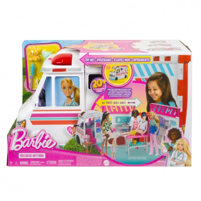 Barbie Ambulance and Clinic 2-in-1 Playset