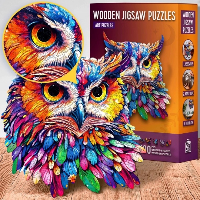 Wooden Owl Puzzle by EscapeWelt