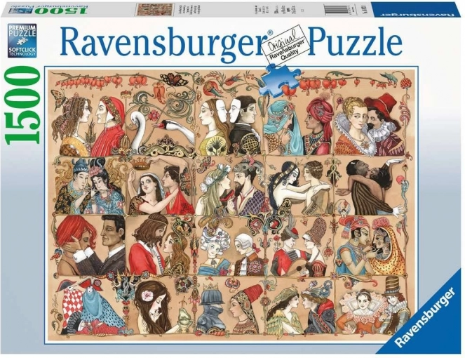 Ravensburger puzzle Love Through the Ages 1500 darab