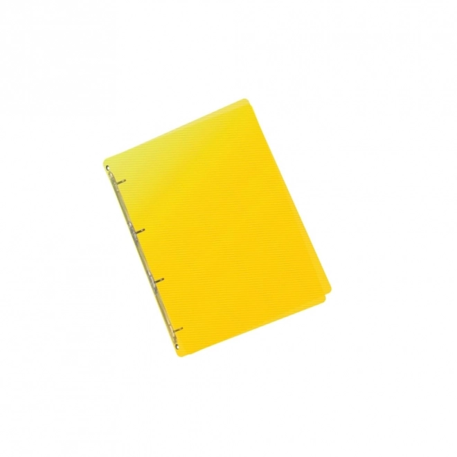 A5 Yellow Polypropylene Binder with 4 Rings