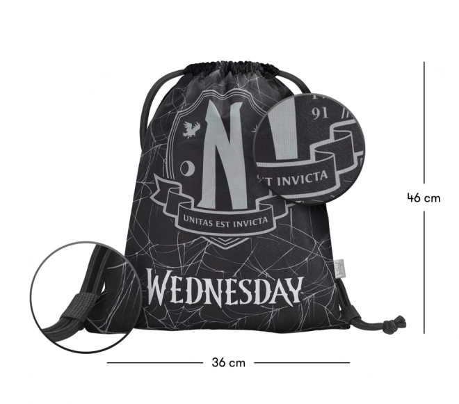 Set Backpack, Pencil Case, and Drawstring Bag Wednesday Nevermore