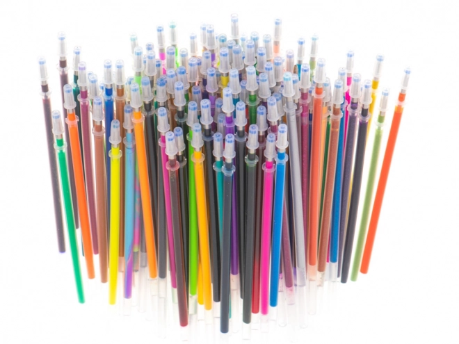 Colorful Gel Pens Set in Case - 120 Pens + 120 Refills