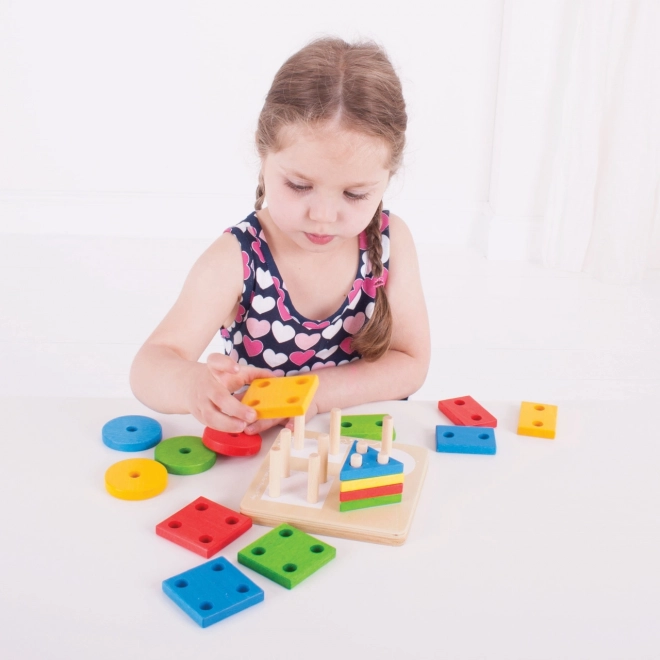 Bigjigs Baby Colorful Shape Stacker