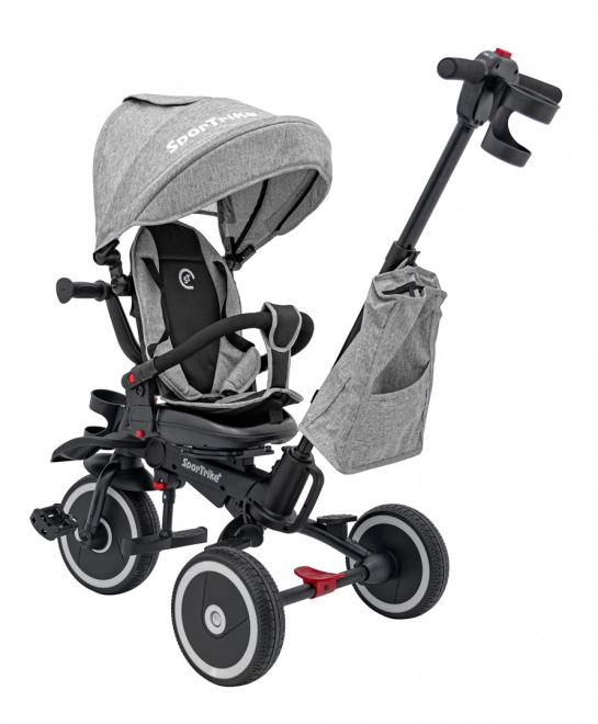 Szürke háromkerekű bicikli Sportrike