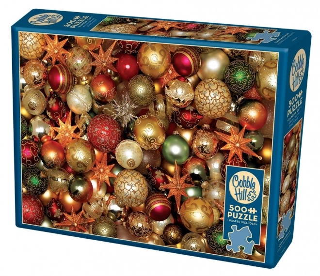 Christmas Baubles Puzzle by Cobble Hill, 500 Pieces