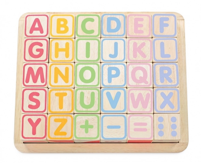 Multifunctional Wooden Alphabet Blocks by Le Toy Van