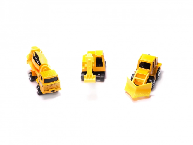 Construction Transport Airplane with Vehicles Set