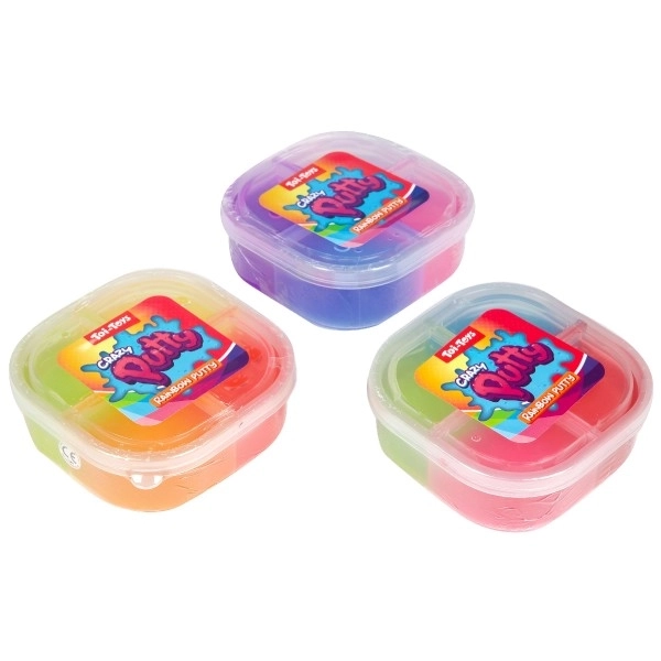 Rainbow Slime Toy in Plastic Container