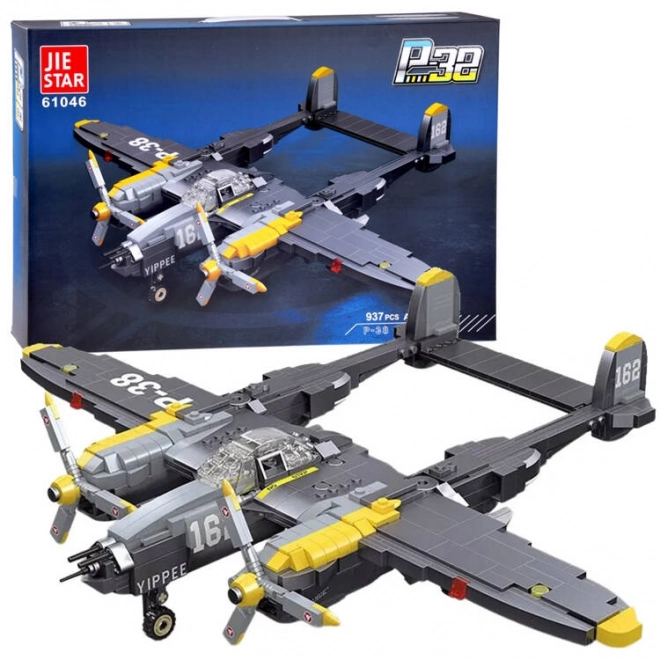 Technical Building Blocks Set: P-38 Fighter Plane