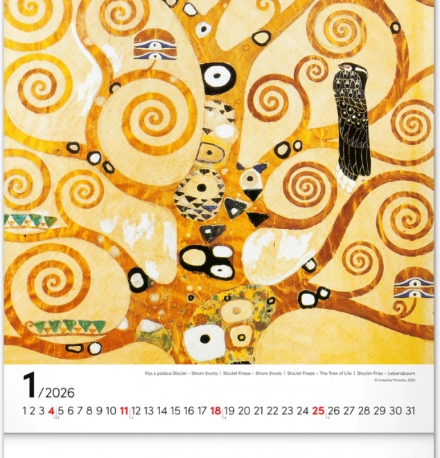 Wall Calendar Gustav Klimt 2026