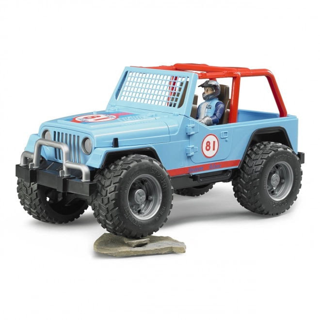 Bruder Blue Jeep with Driver