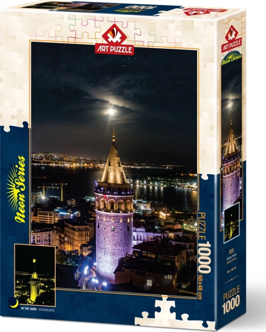 Glowing Galata Tower Puzzle - 1000 Pieces