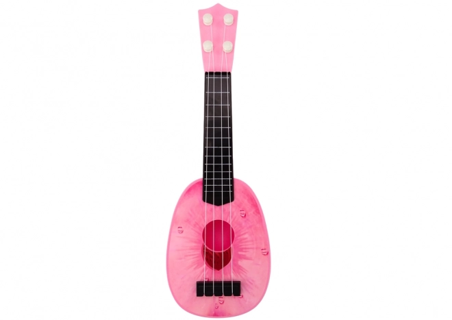 Children's Peach Themed Pink Ukulele