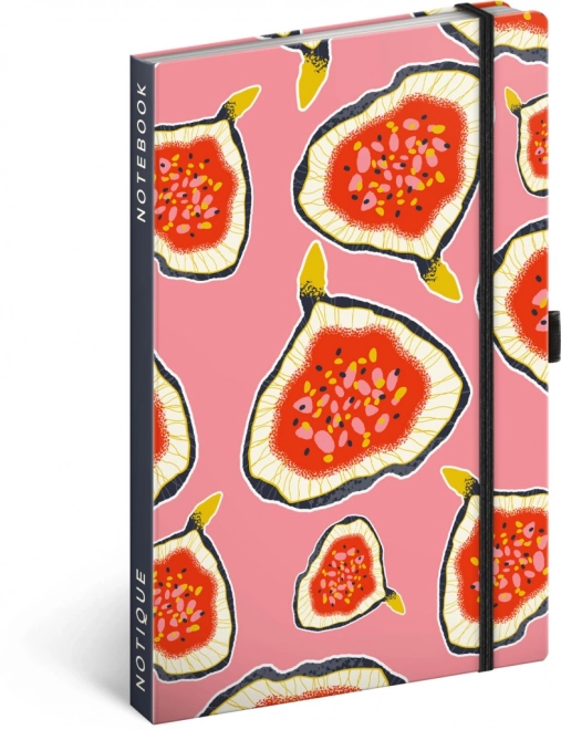 Notique Lined Notebook with Fig Design 13 x 21 cm