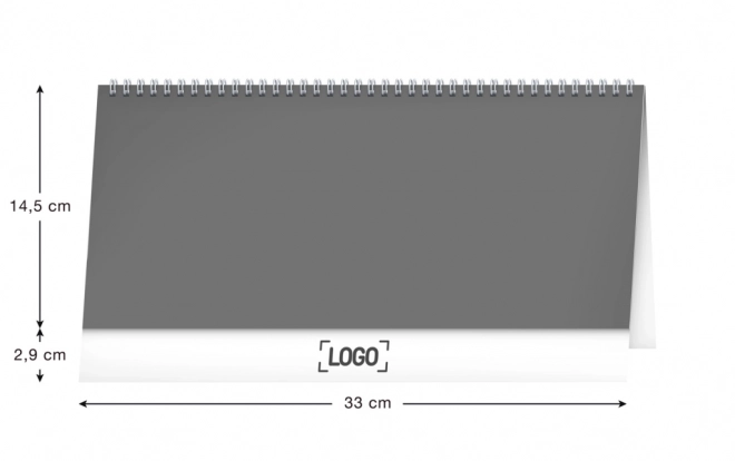 Notique Desk Calendar 2025 - 14 Day Layout