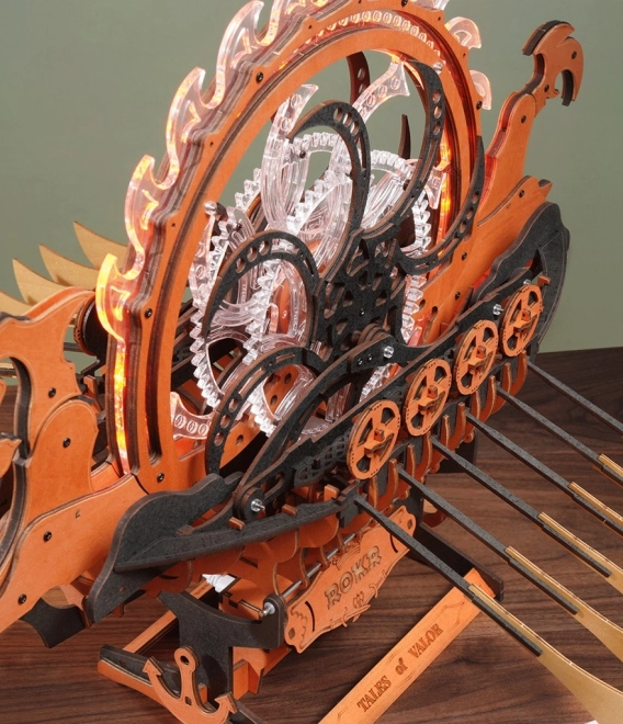 Robotic 3D Wooden Viking Dragon Ship