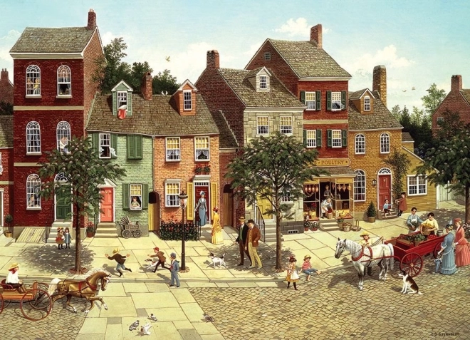 Cobble Hill Puzzle Square Bend 1000 Pieces