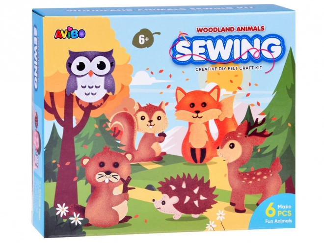 Creative Felt Animals Sewing Kit