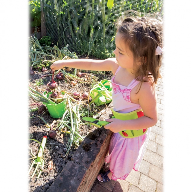 Green Metal Garden Bucket for Kids