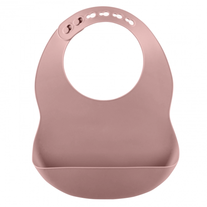 Silicone Bib Old Pink