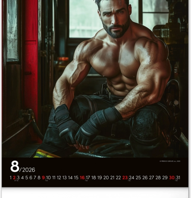 Wall Calendar Firefighters Dreamy 2026