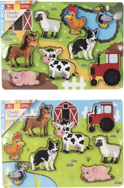 Wooden Farm Animal Puzzle