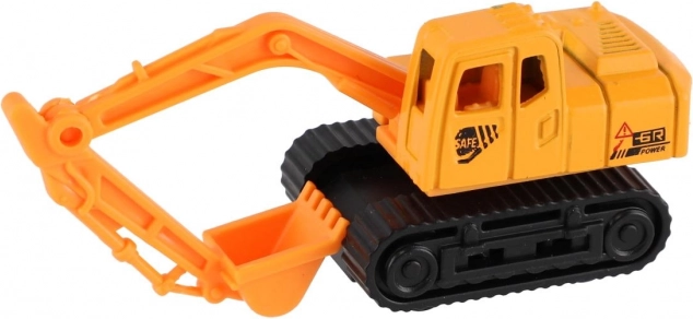 Mini gradbena vozila kovina/plast 7 cm prosto gibanje mix vrst