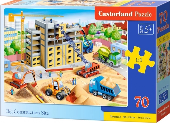 Colorful Children’s Puzzle Big Construction Site