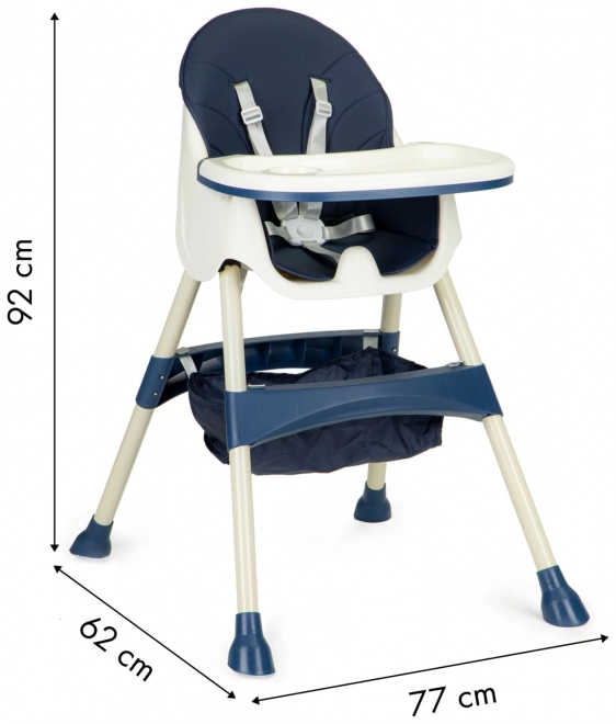 Ecotoys 2-in-1 High Chair Blue