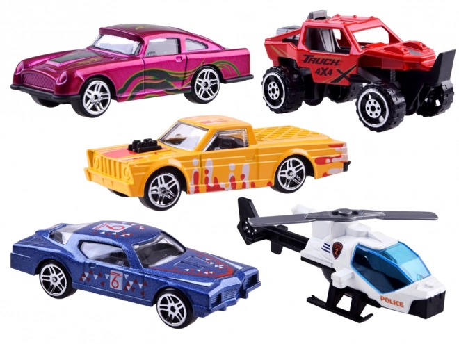 Set of 5 Metal Toy Cars