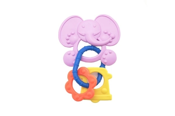 Rubber Teether with Charms