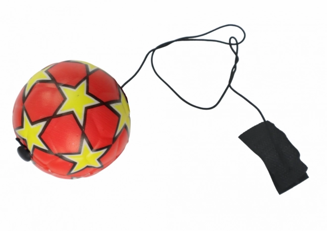 Red Elastic PU Football with Stars