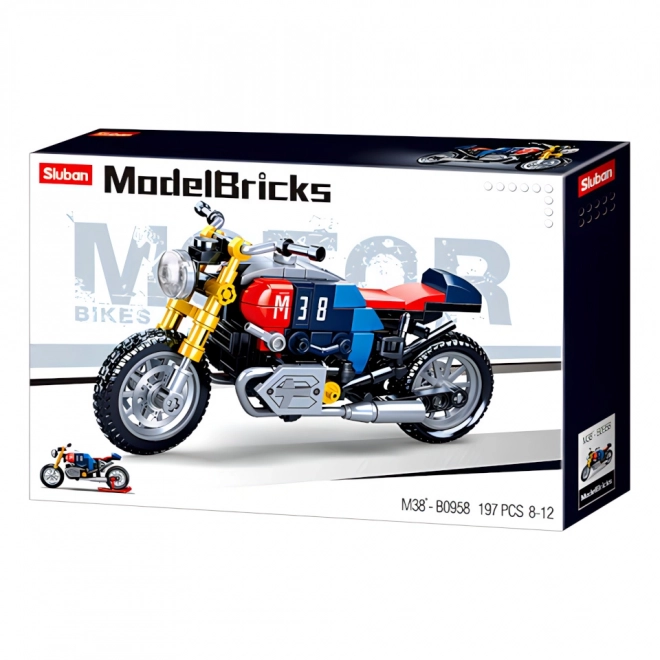 Sluban Model Bricks Café Racer Motorcycle Set