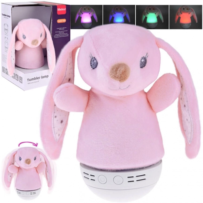 Plush Rabbit Night Light With Music Box