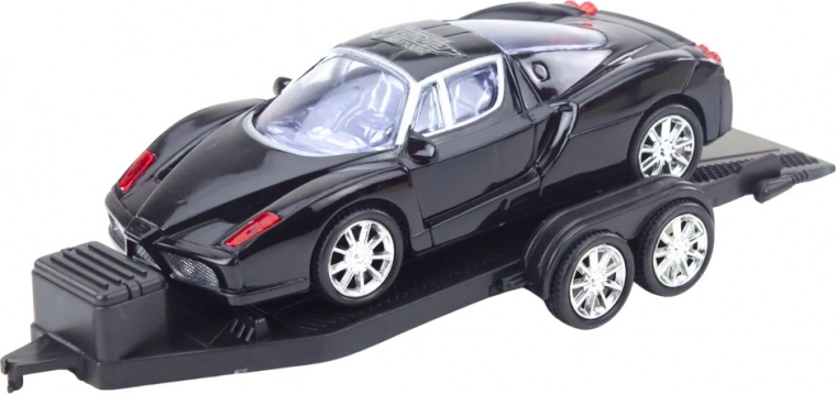 Auto sportiva con ruote libere