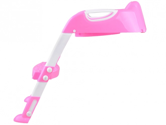 Pink Step Toilet Trainer with Adjustable Height