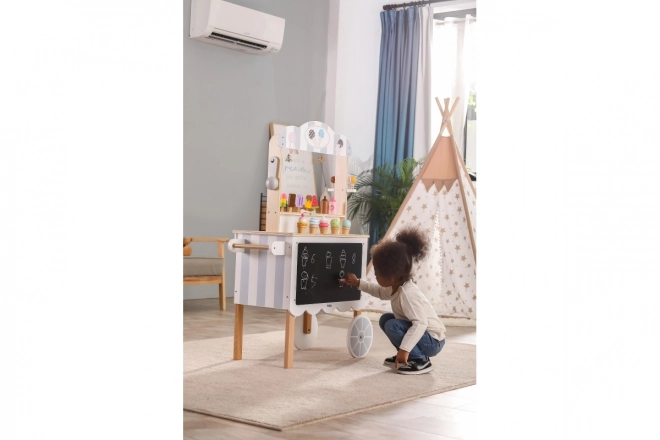 Wooden Ice Cream Trolley