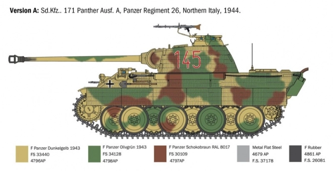 Model kit of Panther Ausf. A 1/35