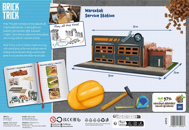 Brick Trick Auto Repair Workshop Building Set