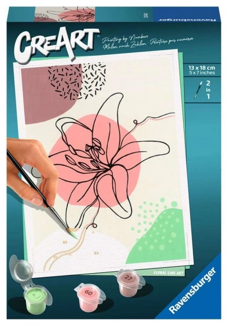 CreArt Floral Line Art Paint Kit by Ravensburger