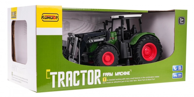 Green Tractor with Grabber