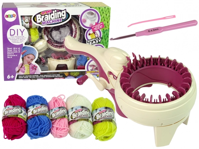 Creative Weaving Machine Kit with 5 Colors Threads