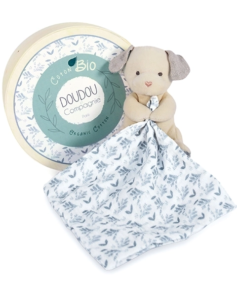 Gift Set - Plush Puppy with Organic Cotton Blanket