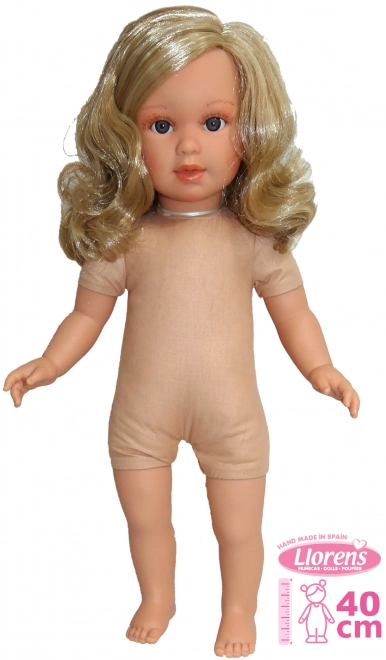 Realistic Doll with Soft Fabric Body - 40 cm